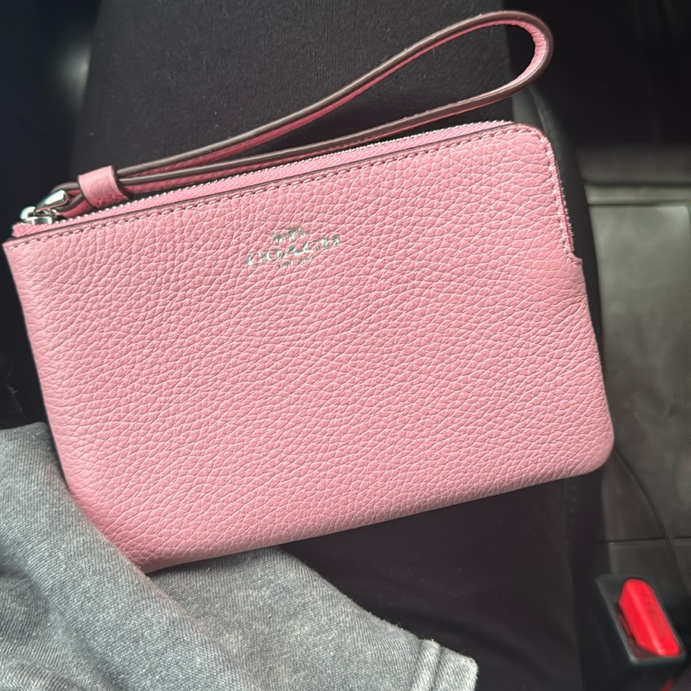 Pink Coach Wristlet